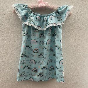 Girls boutique rainbow dress size 2